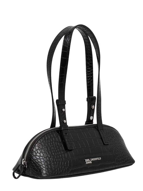 Borsa baguette effetto coccodrillo Karl Lagerfeld jeans | B3W30181999